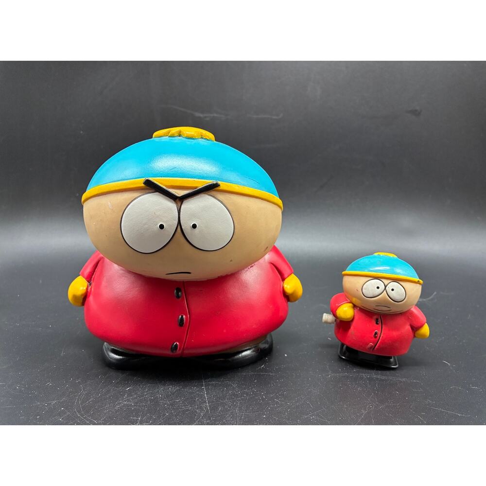 South Park Eric Cartman Figure Lot - Fun 4 All 6” Vinyl Figure + Wind-Up Walker
